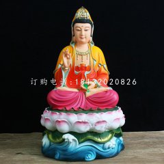 玻璃鋼彩繪觀音菩薩，寺廟佛像雕塑