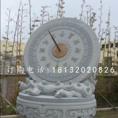 青石日晷雕塑，校園雕塑