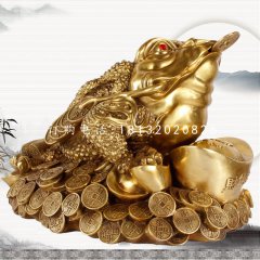 招財(cái)金蟾銅雕，企業(yè)招財(cái)神獸銅雕