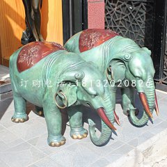 青銅小象銅雕，動(dòng)物銅雕