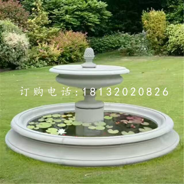 雙層小型噴泉石雕，庭院噴泉石雕