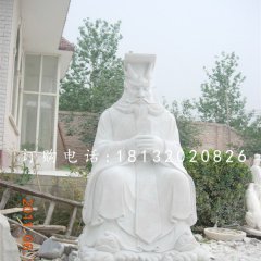 漢白玉龍王石雕，龍王廟神像石雕