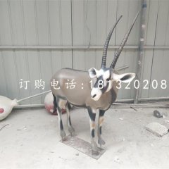 藏羚羊雕塑，玻璃鋼仿真動(dòng)物