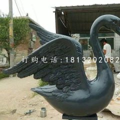 黑天鵝雕塑，玻璃鋼動物雕塑