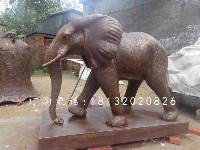 大象銅雕，動(dòng)物銅雕 (2).jpg