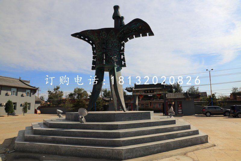 酒樽銅雕 ，廣場青銅酒樽雕塑 (2).jpg