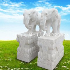 大理石大象，石雕動(dòng)物 