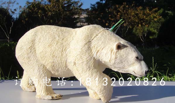 玻璃鋼北極熊，仿真動物雕塑 (2).jpg