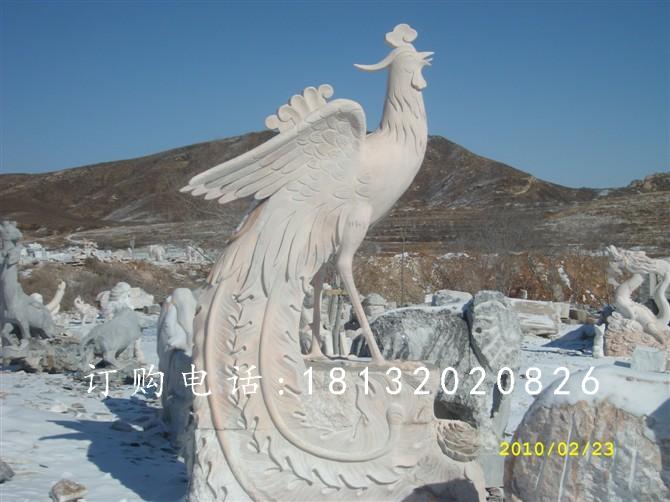 晚霞紅石雕鳳凰，公園鳳凰雕塑 (2).jpg