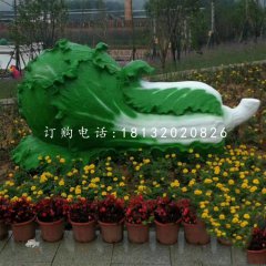 白菜雕塑，玻璃鋼蔬菜雕塑