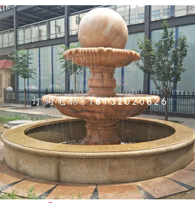 大型風(fēng)水球噴泉石雕，企業(yè)景觀石雕.jpg