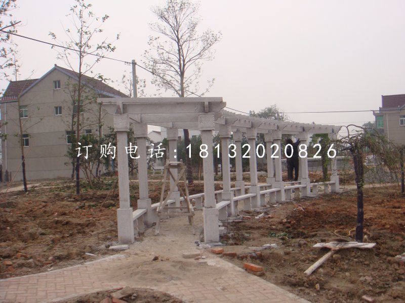 花架長廊石雕，公園石雕走廊.jpg