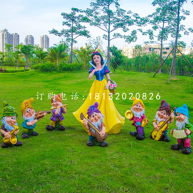 白雪公主小矮人雕塑，公園卡通人物雕塑 (4).jpg