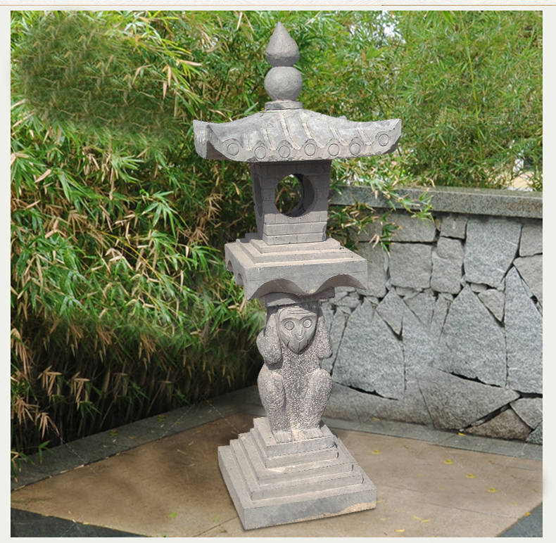 猴子石燈雕塑，園林景觀石雕