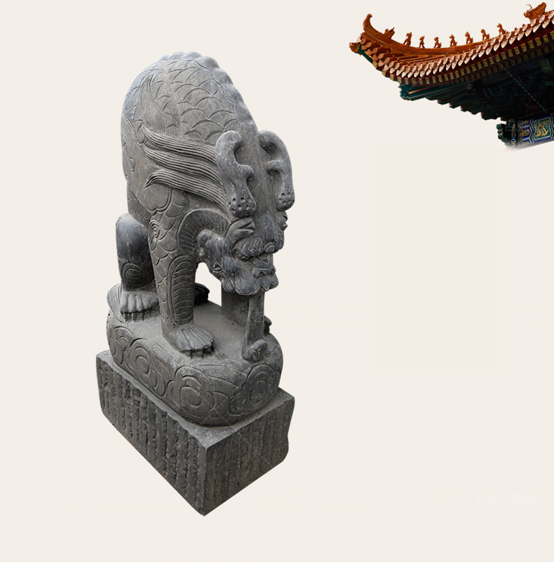吸水獸石雕，神獸石雕