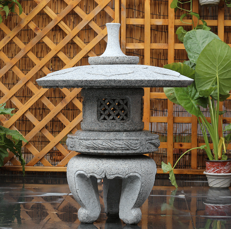 酒店石燈，小型石燈雕塑
