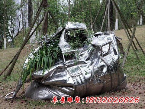 不銹鋼包雕塑，公園不銹鋼雕塑