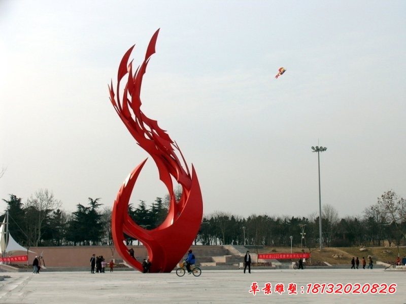 不銹鋼抽象鳳凰，廣場不銹鋼雕塑 (3)[1][1]