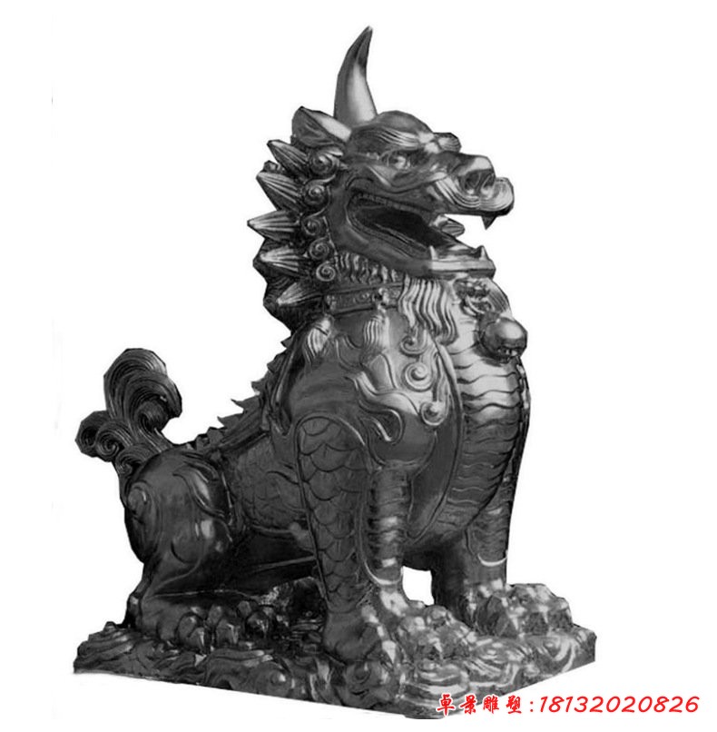 獬豸銅雕塑，神獸[1][1]