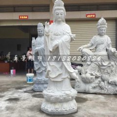 觀音菩薩石雕，大理石觀音菩薩雕塑