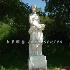 漢白玉美女雕塑，西方美女石雕