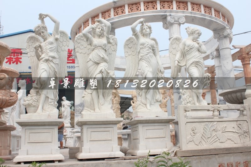 四季女神石雕，漢白玉四季女神雕塑