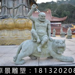 伏虎羅漢石雕，公園人物石雕