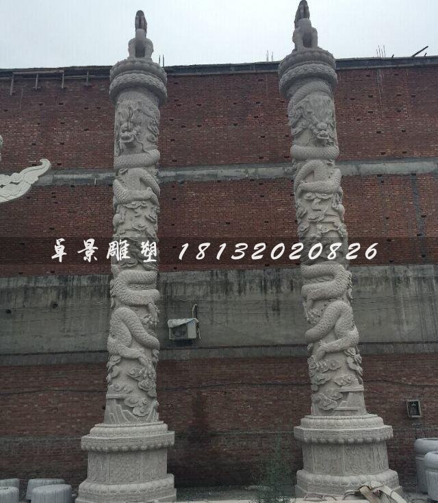 龍柱石雕，華表石雕，廣場柱子雕塑