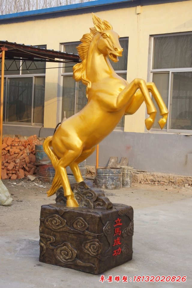 銅馬雕塑，立馬成功銅雕