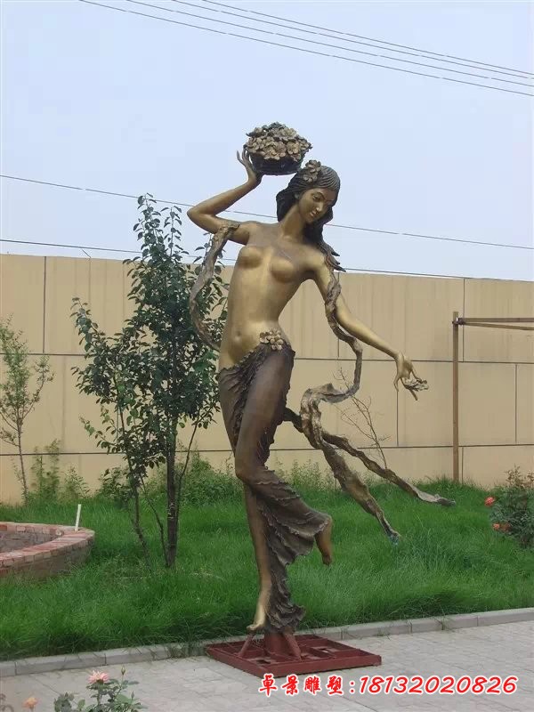 美女銅雕，人物銅雕