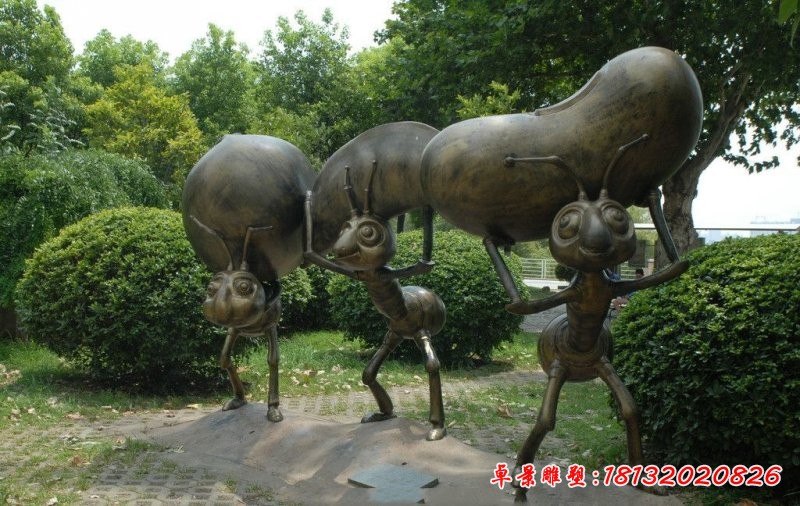 螞蟻銅雕，公園螞蟻雕塑，景觀銅雕