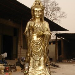 觀音菩薩銅雕，鑄銅觀音菩薩雕塑