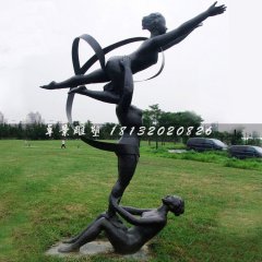 體操運動員雕塑，公園人物銅雕