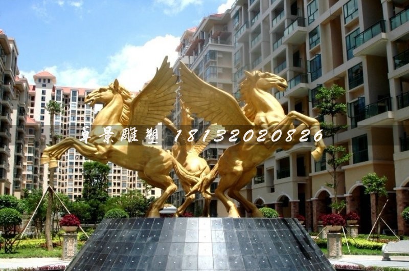 飛馬銅雕，廣場飛馬雕塑