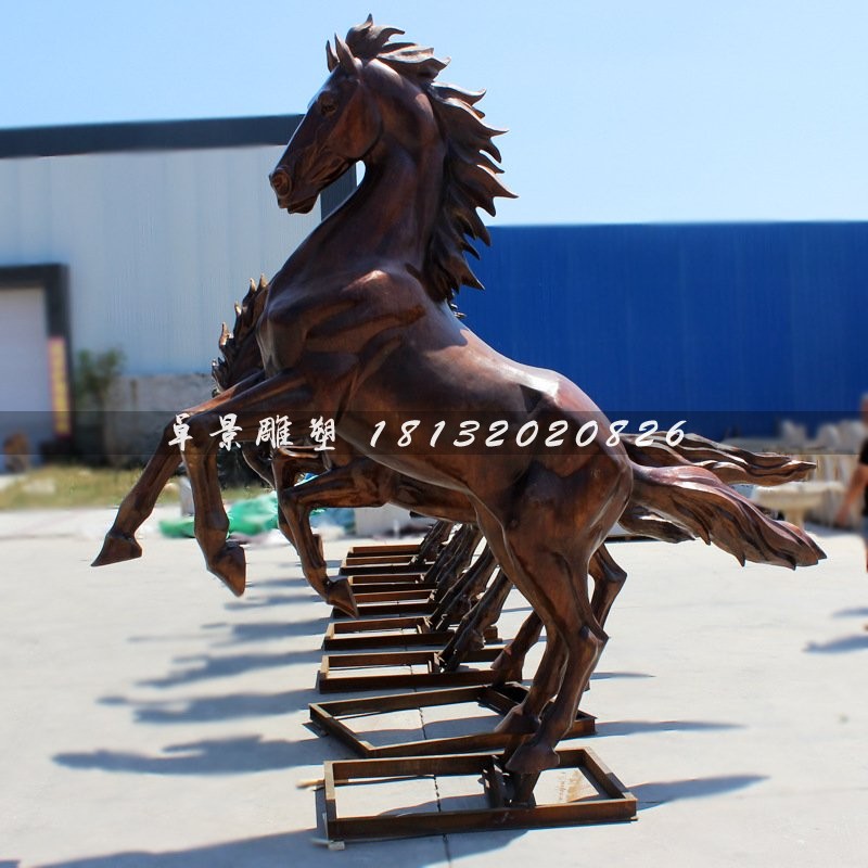 銅雕馬，招財馬銅雕
