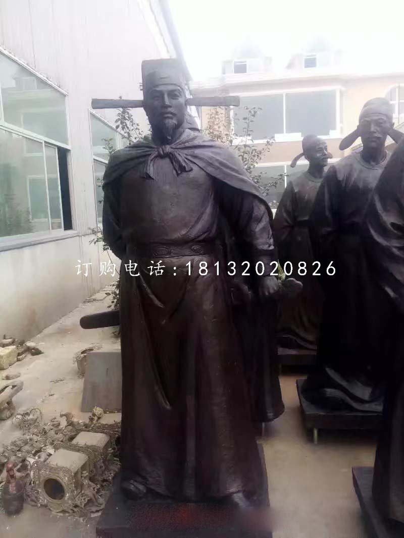 文天祥銅雕，古代人物銅雕