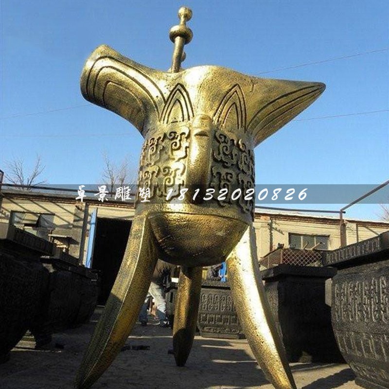酒樽銅雕，仿古酒樽，廣場酒樽銅雕