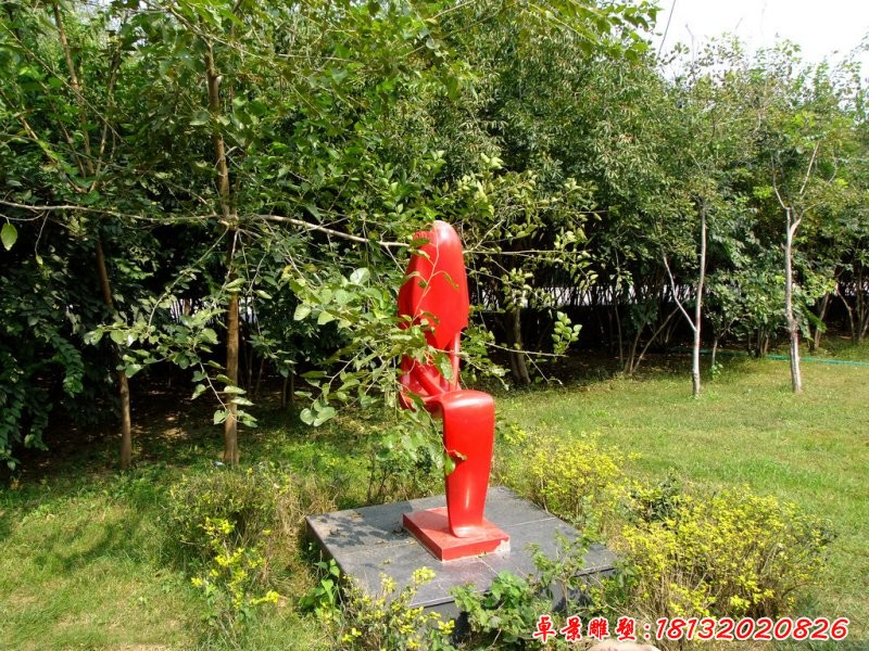 不銹鋼抽象人物，公園人物雕塑