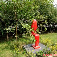 不銹鋼抽象人物，公園人物雕塑