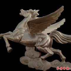 馬踏祥云雕塑，不銹鋼馬雕塑