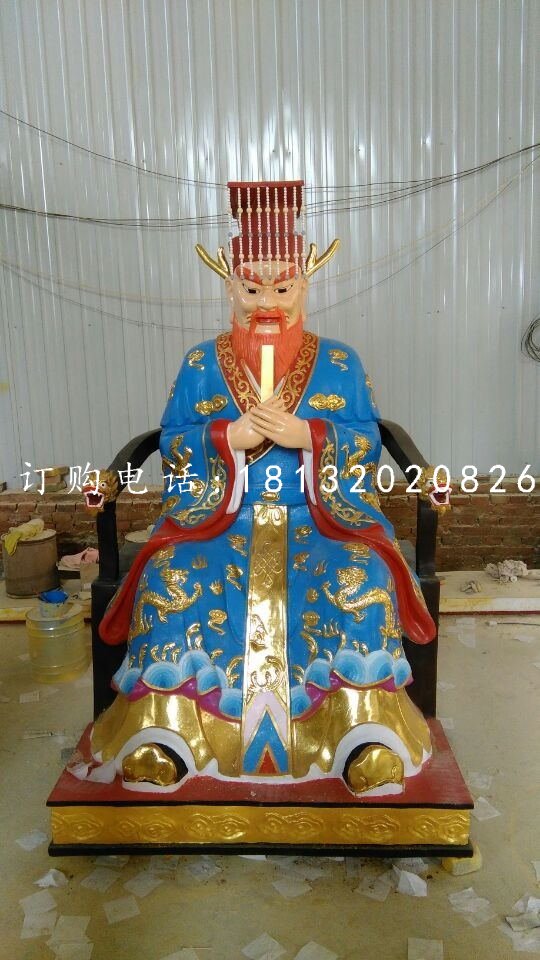 玻璃鋼龍王雕塑，玻璃鋼神仙雕塑