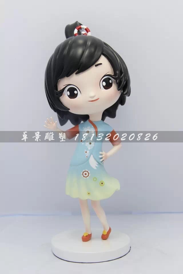 玻璃鋼美少女雕塑，玻璃鋼人物雕塑