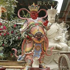 廣目天王雕塑，玻璃鋼神仙雕塑