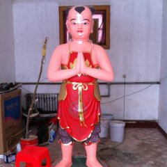 玻璃鋼善財(cái)?shù)袼?，寺廟神仙雕塑