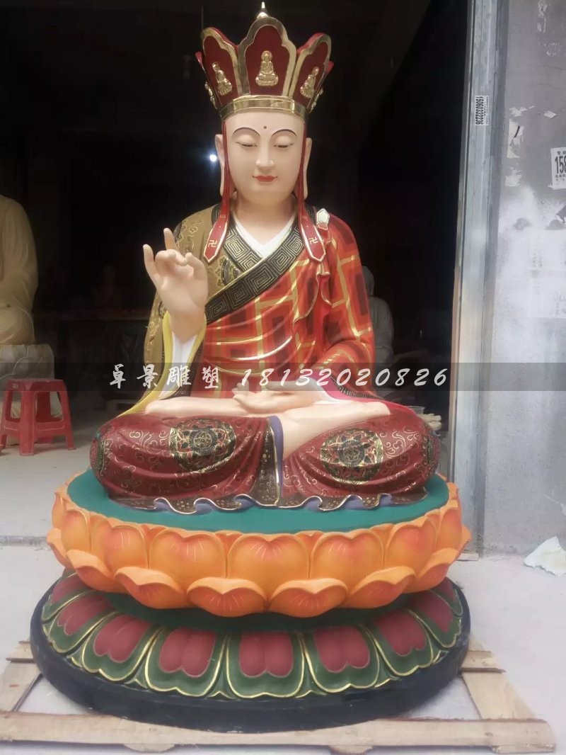 地藏王菩薩雕塑，玻璃鋼彩繪佛像雕塑