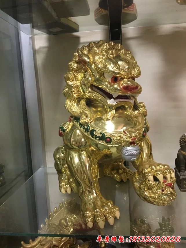 玻璃鋼北京獅雕塑，玻璃鋼噴漆雕塑