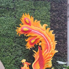 玻璃鋼鳳凰雕塑，彩繪鳳凰雕塑