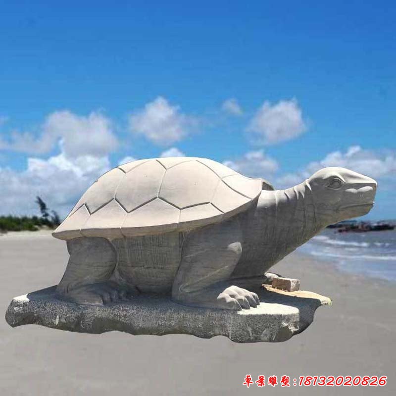 公園動(dòng)物大理石烏龜石雕
