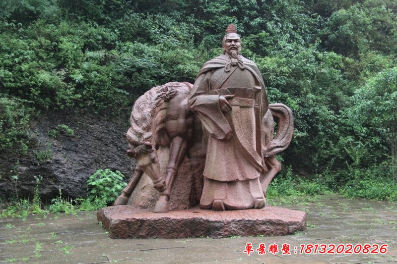 曹操石雕，古代名人石雕