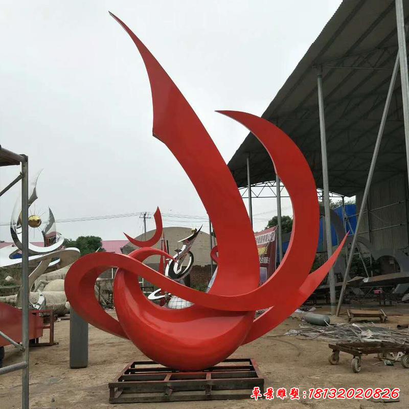 不銹鋼廣場動(dòng)物鳳凰雕塑2